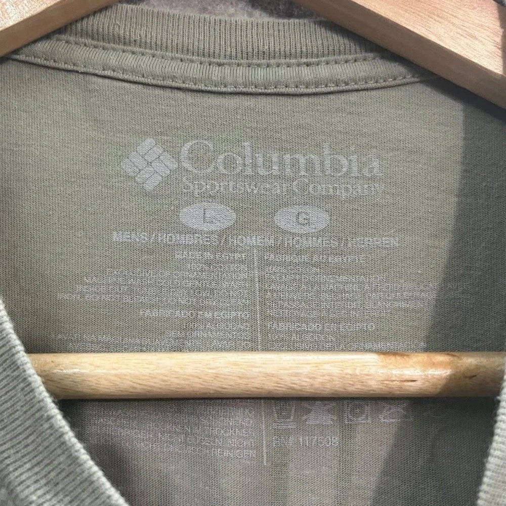 Columbia Graphic T-Shirt Mens Large Green - Picture 6 of 8
